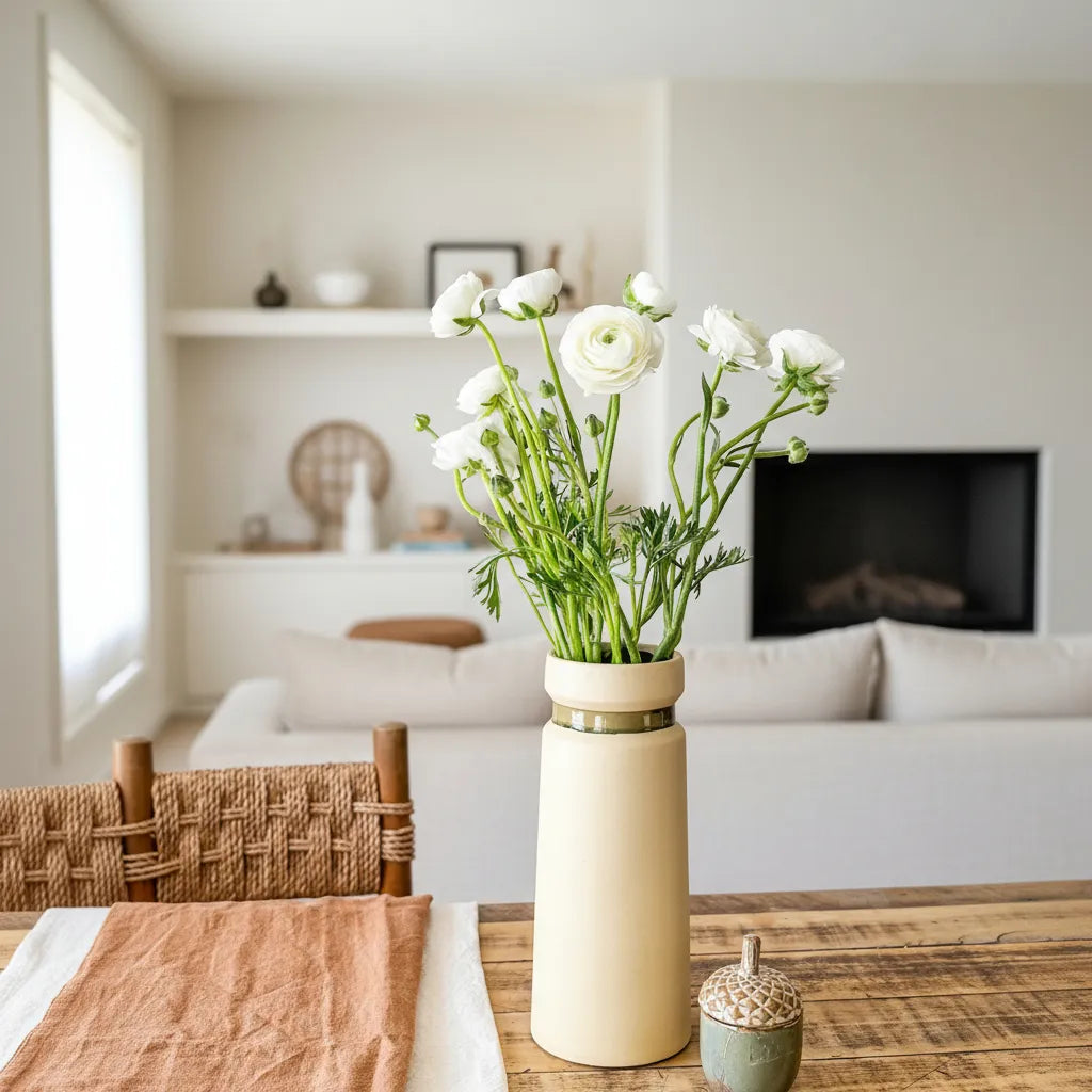 Florero Rústico Amarillo Mantequilla Florero Frank Home Chile