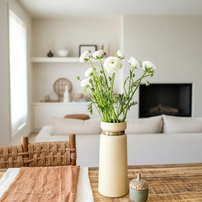 Florero Rústico Amarillo Mantequilla Florero Frank Home Chile