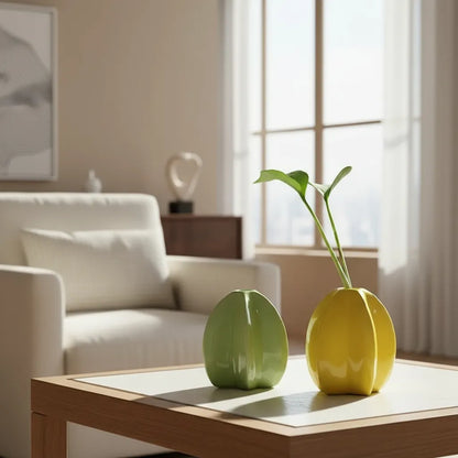 Florero Melocotón Cerámica destonalizada Florero Frank Home Chile