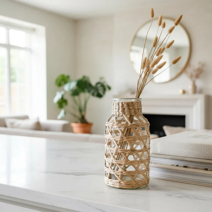 Florero Vidrio Mimbre Florero Frank Home Chile
