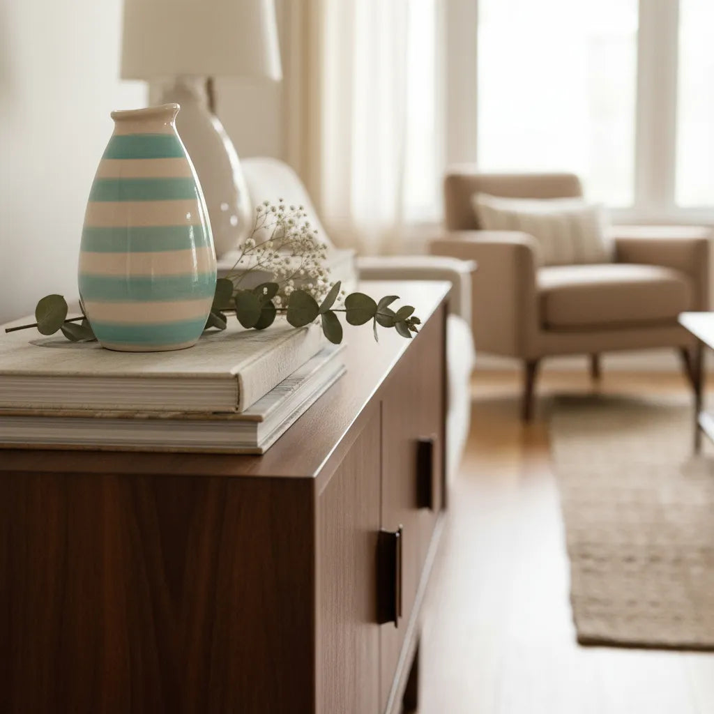 Mini Florero Botella a Rayas Florero Frank Home Chile