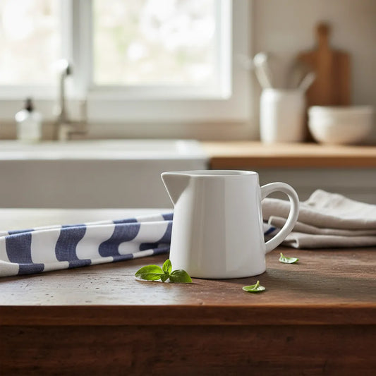 Mini Jarrita Cerámica Blanca jara Frank Home Chile