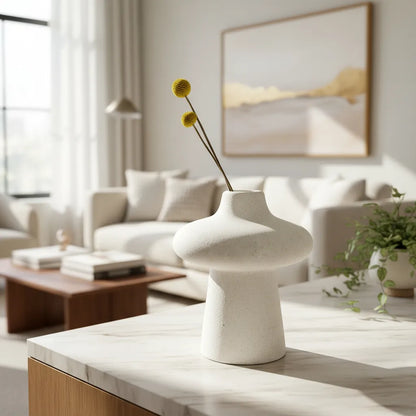 Florero Mushroom Blanco Florero Frank Home Chile