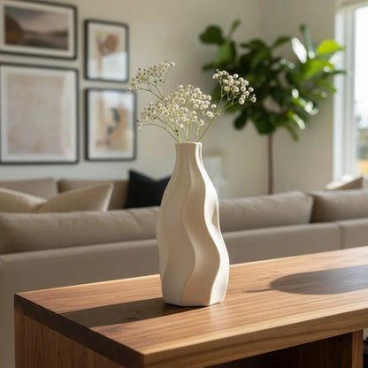 Florero Cerámica Ondas Florero Frank Home Chile