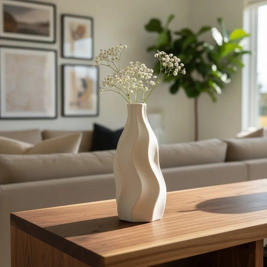 Florero Cerámica Ondas Florero Frank Home Chile