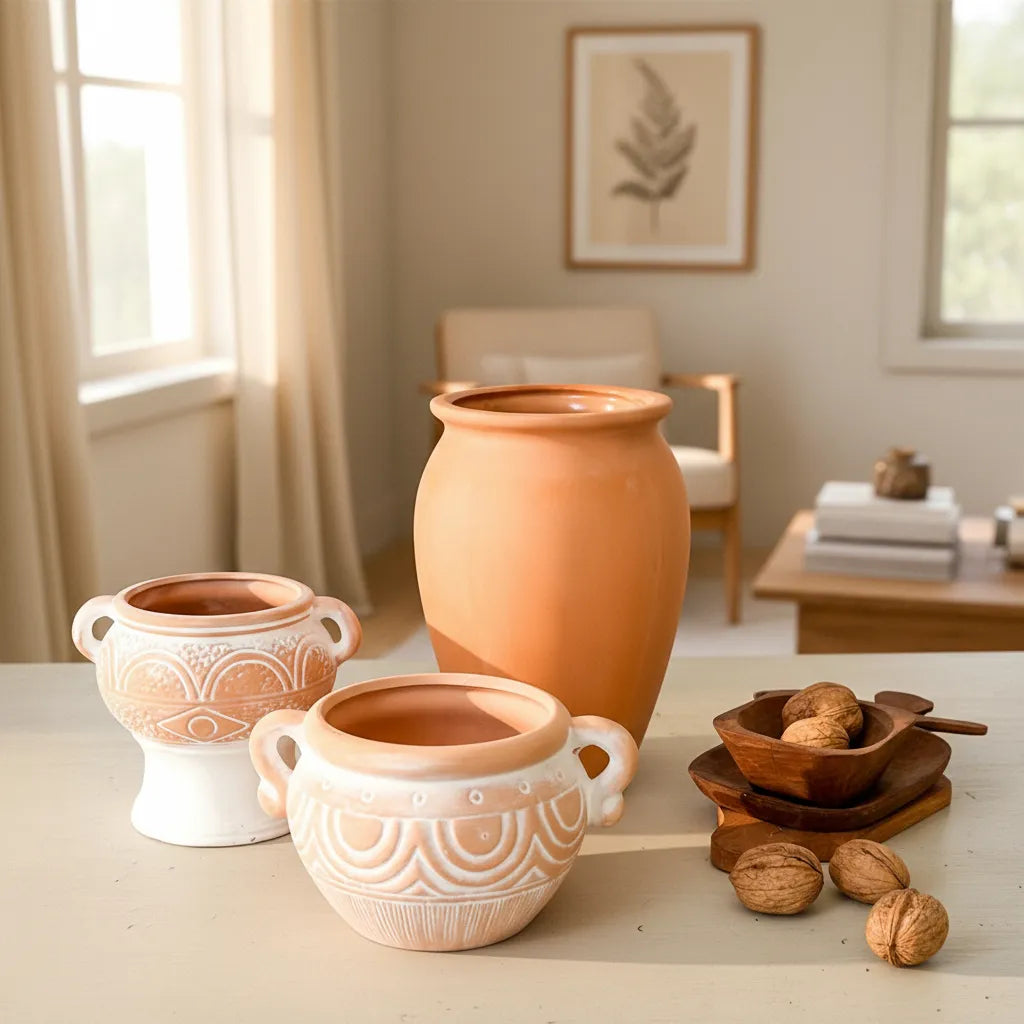 Florero Cerámica Ovalado Florero Frank Home Chile