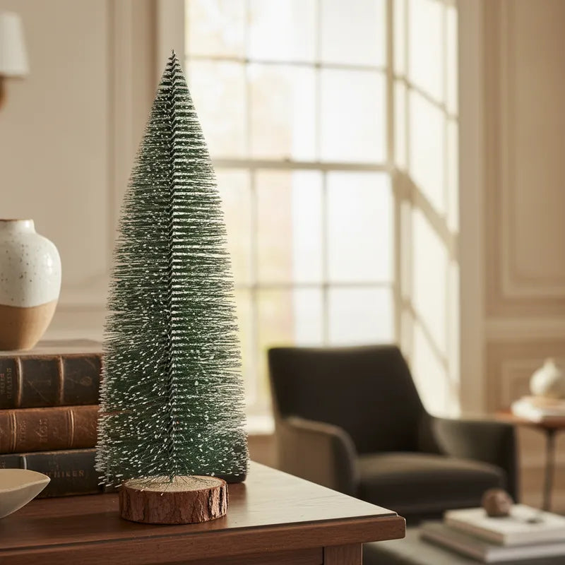 Set 2 Mini Árboles de Navidad 27cm y 21cm - Decoración Festiva Premium Adorno Frank Home Chile