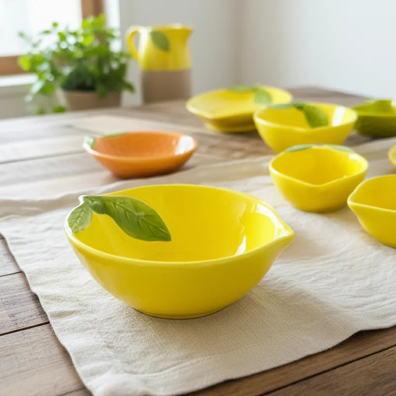 Bowl Cerámica Limón - Diseño Fresco y Versátil Bowl Frank Home Chile