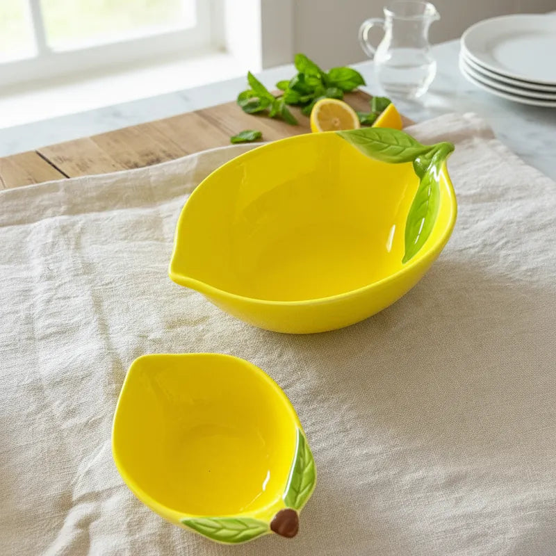 Bowl Cerámica Limón - Diseño Fresco y Versátil Bowl Frank Home Chile