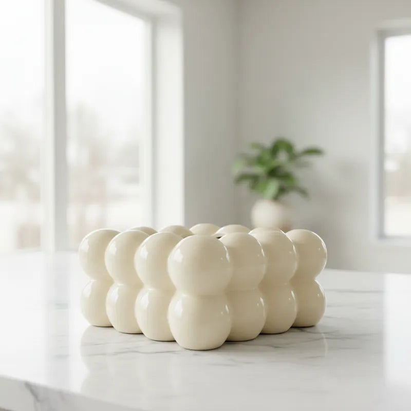 Porta Pañuelos Cerámica Nube Accesorio Frank Home Chile