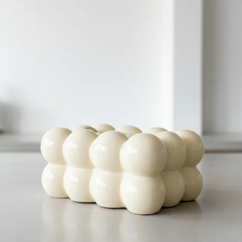 Porta Pañuelos Cerámica Nube Accesorio Frank Home Chile