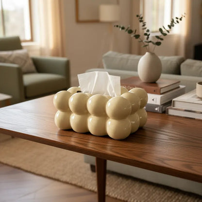 Porta Pañuelos Cerámica Nube Accesorio Frank Home Chile