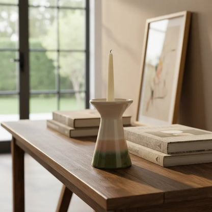 Porta Vela Cerámica Esmaltada 2 Modelos - Frank Home Porta Vela Frank Home Chile