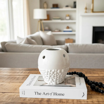 Florero Cerámica Redondo con Perforaciones Florero Frank Home Chile