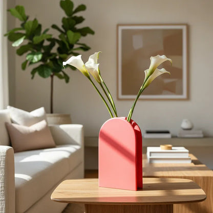 Florero Arco Cerámica Color Sandía 18cm - Frank Home Florero Frank Home Chile