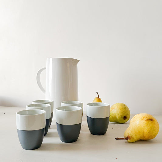 Set jarra y vasos bicolor