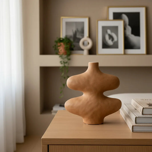 Jarrón cerámica terracota Florero Frank Home Chile