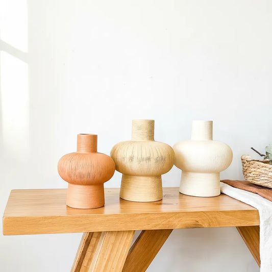 Florero Mushroom Textura Rústica Florero Frank Home Chile