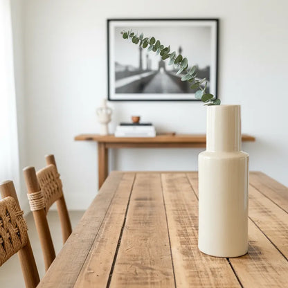 Florero Cerámica Esmaltada Tubo Florero Frank Home Chile