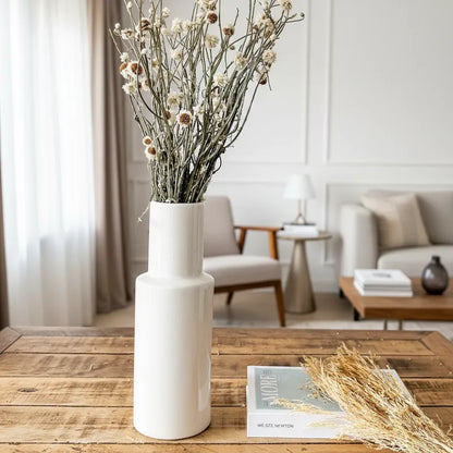 Florero Cerámica Esmaltada Tubo Florero Frank Home Chile