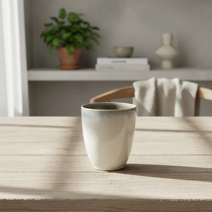 Set 6 Vasos Cerámica Aura 300ml Celeste Verde Café - Destonalizado Vasos Frank Home Chile