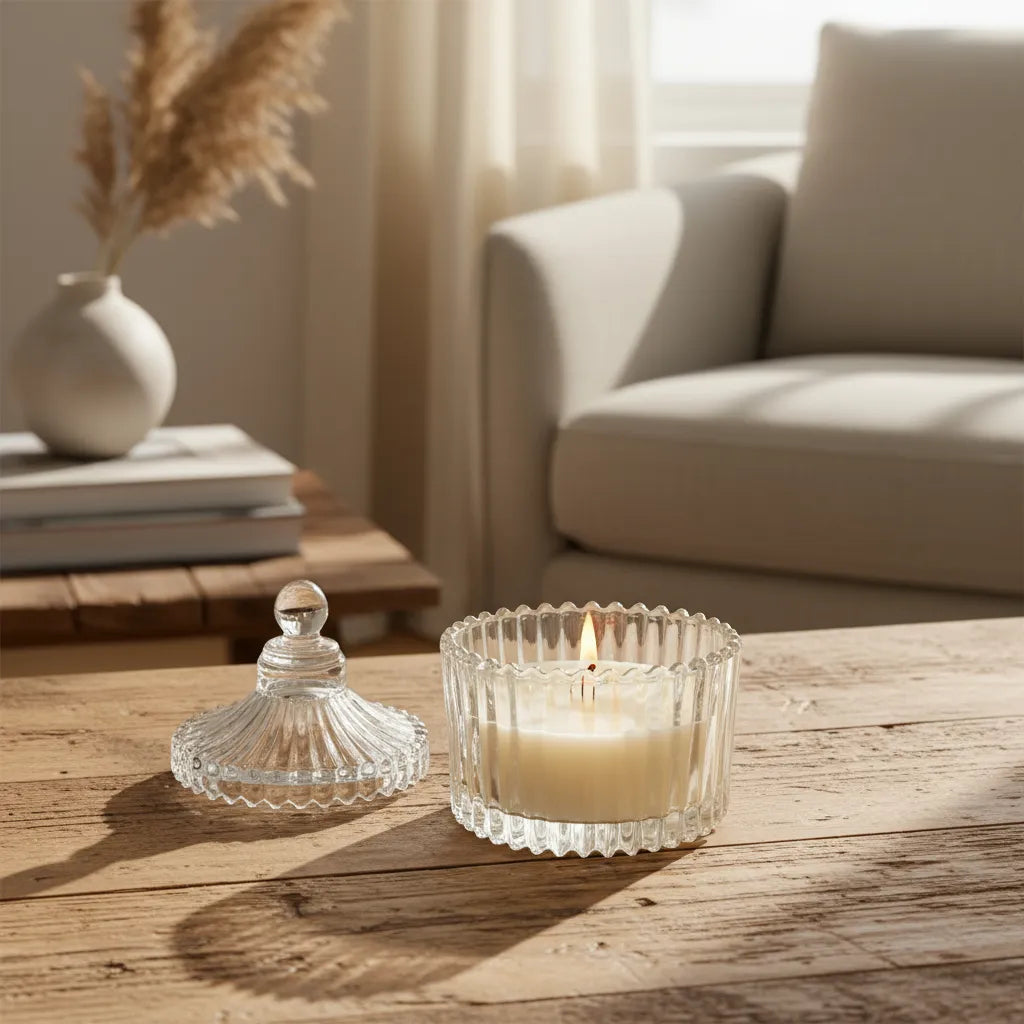 Vela Aromática Joyero Vidrio 9cm Aroma Cítrico - Elegante Vela Frank Home Chile