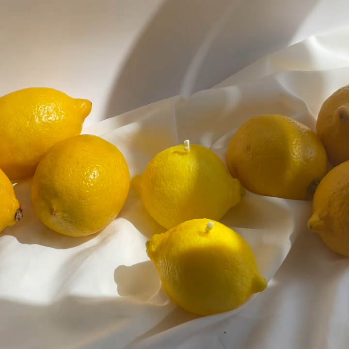 Vela Decorativa Limón - Diseño Realista Vela Frank Home Chile