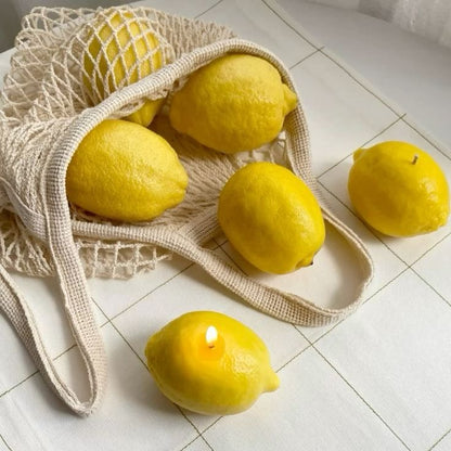 Vela Decorativa Limón - Diseño Realista Vela Frank Home Chile