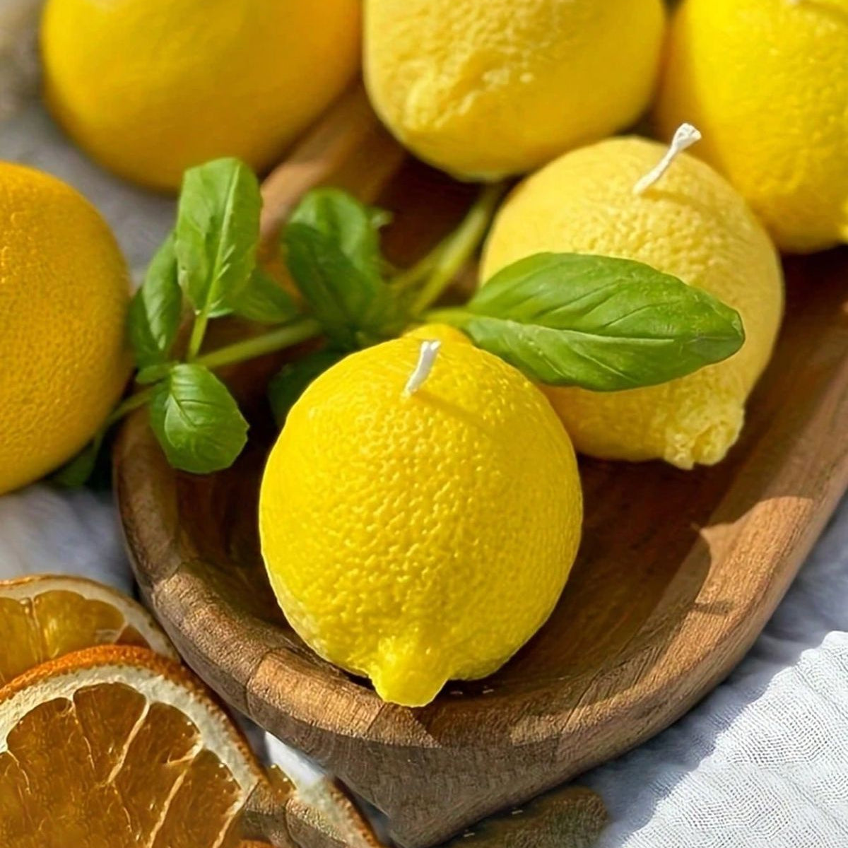 Vela Decorativa Limón - Diseño Realista Vela Frank Home Chile