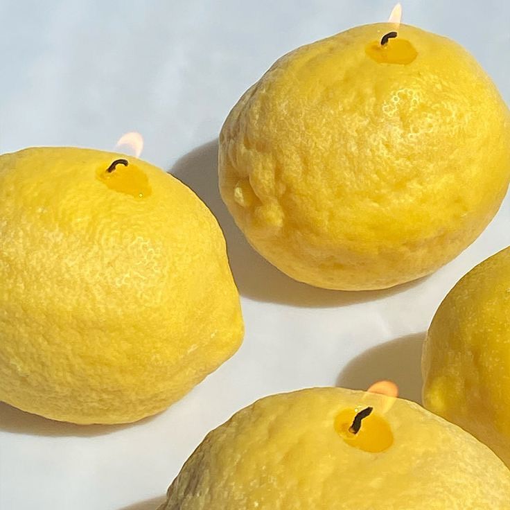 Vela Decorativa Limón - Diseño Realista Vela Frank Home Chile