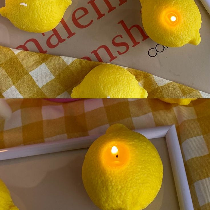 Vela Decorativa Limón - Diseño Realista Vela Frank Home Chile